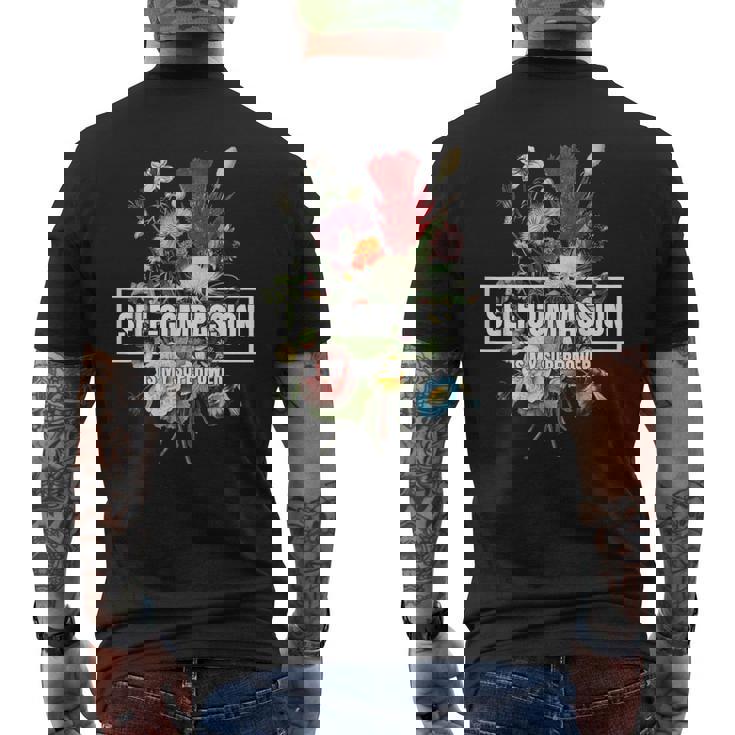 セルフコンパッションは私の超能力ですハイヤーセルフケア心理学 メンズTシャツ バックプリント