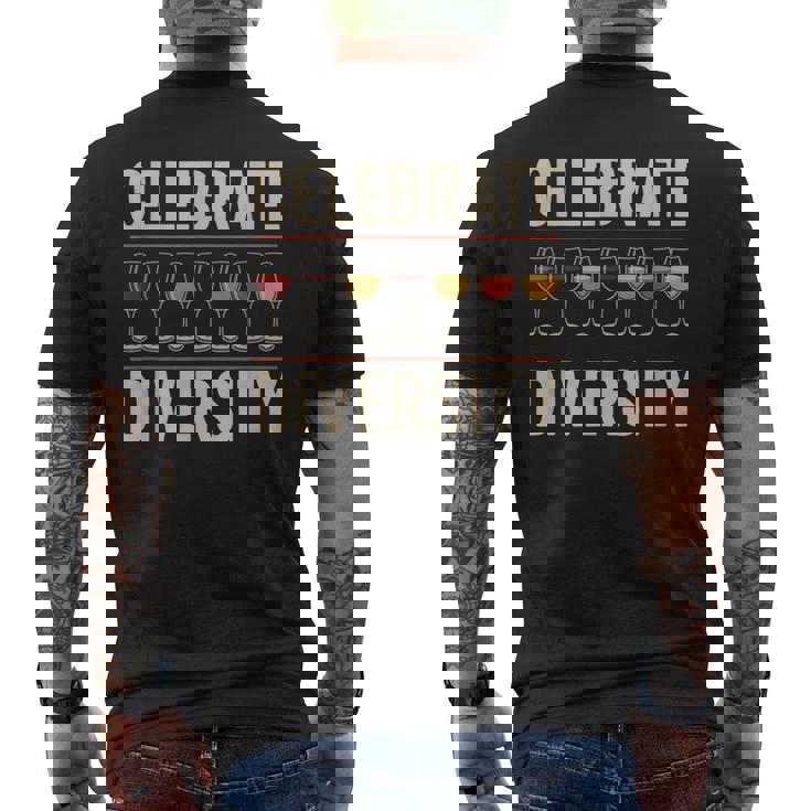 セレブレート・ダイバーシティ・ソムリエ メンズTシャツ バックプリント