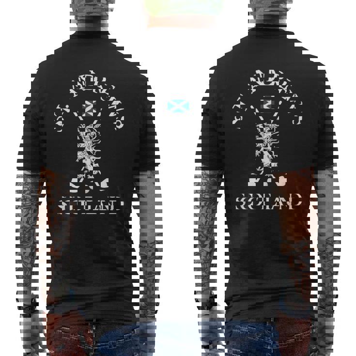 セントアンドリュース スコットランド ゴルフファン メンズTシャツ バックプリント