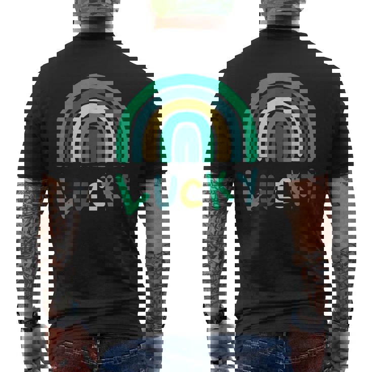 セント・パッツ・ラッキー・レインボー メンズTシャツ バックプリント