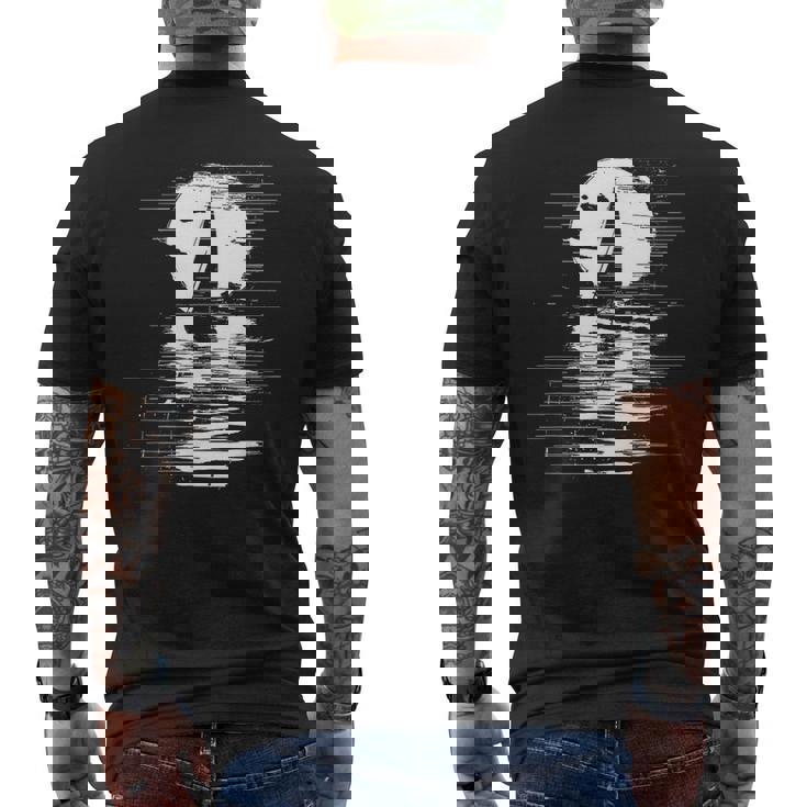 セーリングスケッチ キャプテンヨット メンズTシャツ バックプリント