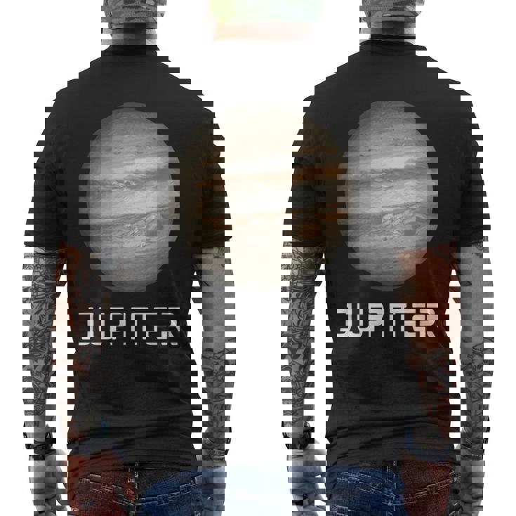 ソーラーシステム プラネット 木星 宇宙 メンズTシャツ バックプリント