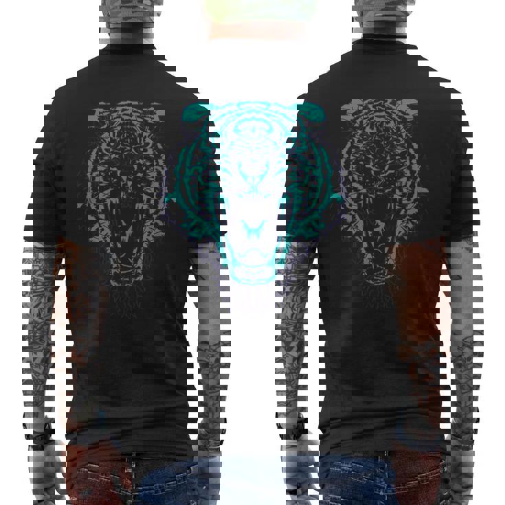 タイガーヘッド メンズTシャツ バックプリント