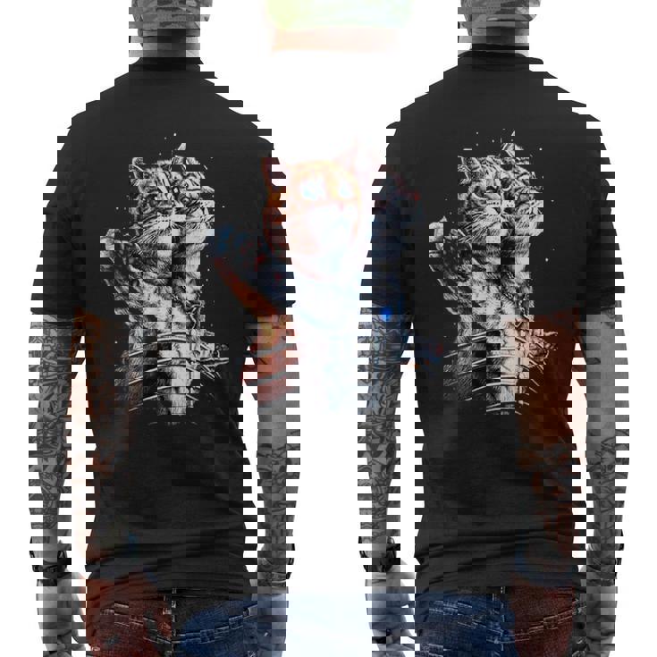 タイタニックキャット メンズTシャツ バックプリント