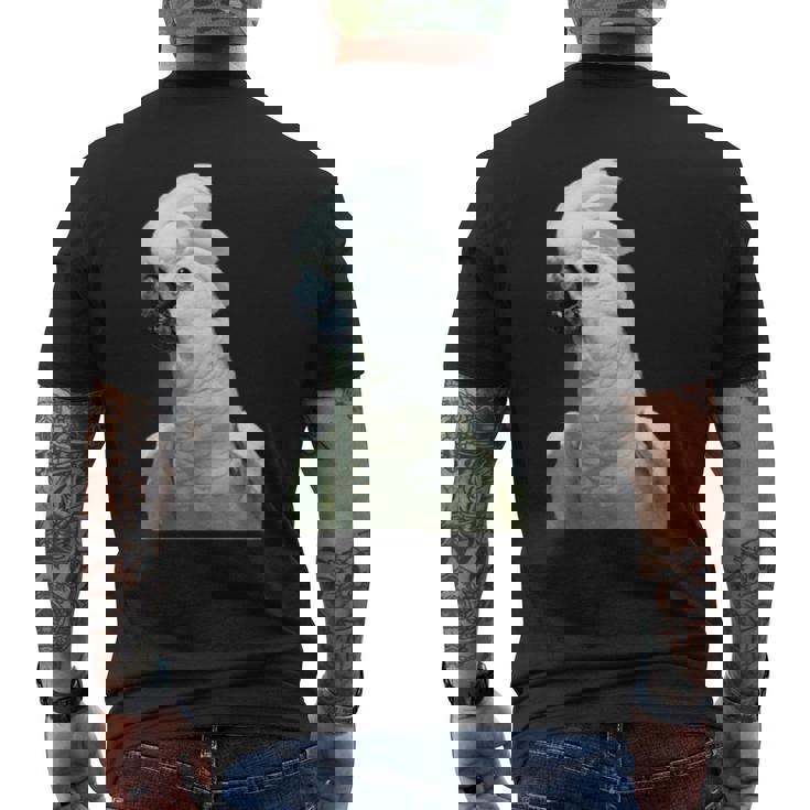 タイハクオウム 鳥 オウム メンズTシャツ バックプリント