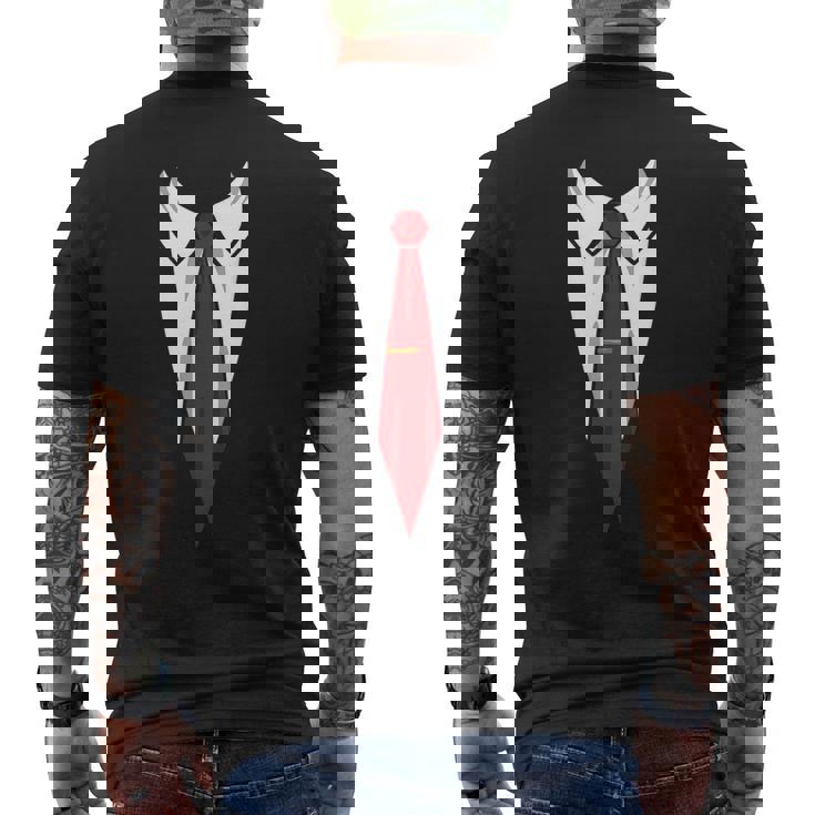 タキシード メンズ レディース キッズ プリント スーツ & ネクタイ おもしろコスチューム メンズTシャツ バックプリント