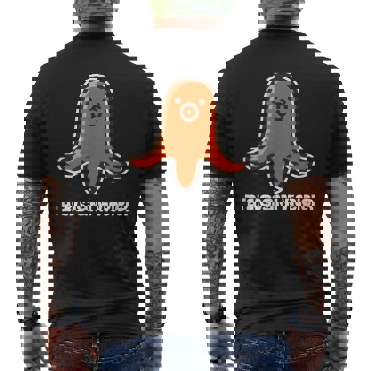 タコさんウインナー たこさん ウインナー Takosan Wiener 食べ物 イラスト かわいい おもしろ メンズTシャツ バックプリント