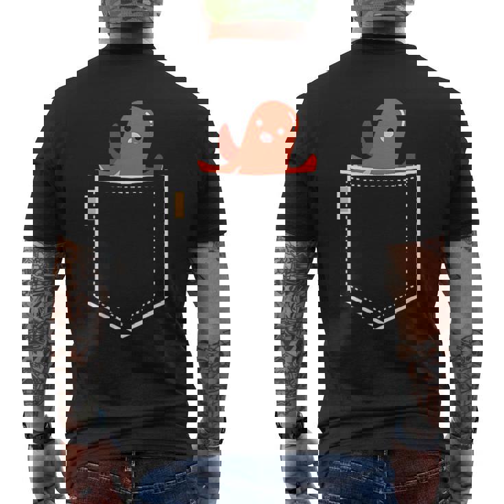 タコさんウインナー たこさん ウインナー 食べ物 イラスト ワンポイント ポケット デザイン かわいい おもしろ メンズTシャツ バックプリント