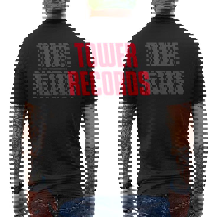 タワーレコード レトロヴィンテージミュージック メンズTシャツ バックプリント