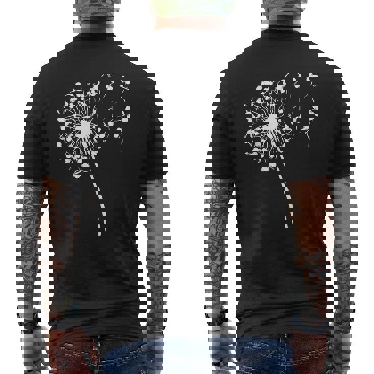 タンポポ チェロシャツ チェリスト用 メンズTシャツ バックプリント