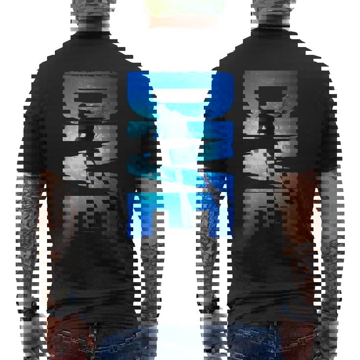 ダイビング スキューバ ダイビング ダイバー スキューバ ダイビング シュノーケル メンズTシャツ バックプリント