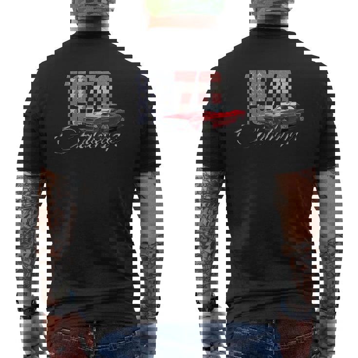 ダッジチャレンジャー 1970 メンズTシャツ バックプリント