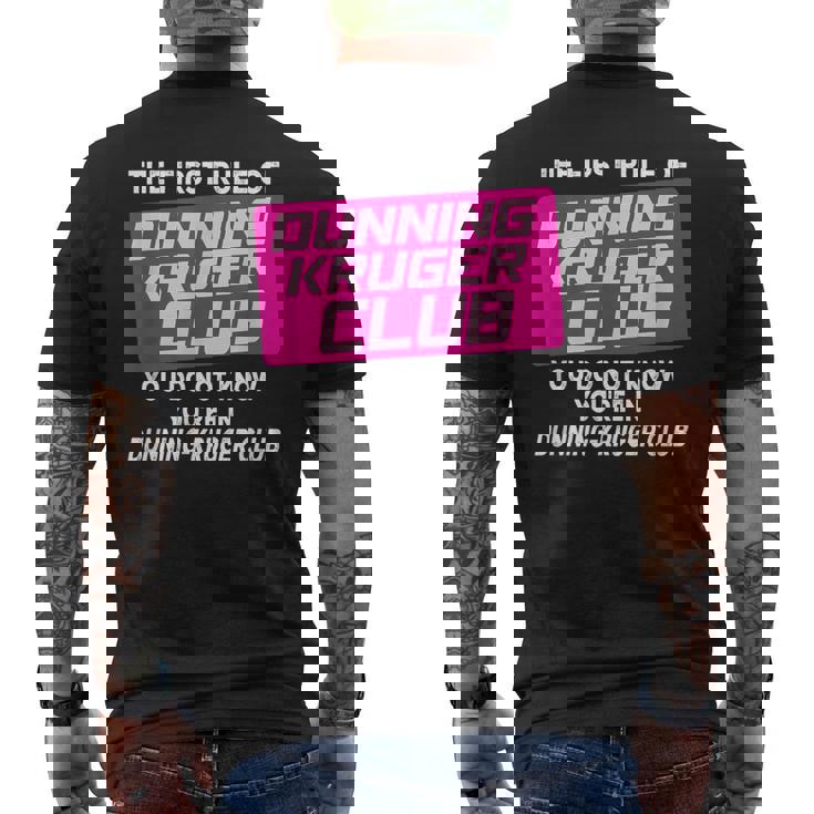 ダニング・クルーガークラブ メンズTシャツ バックプリント