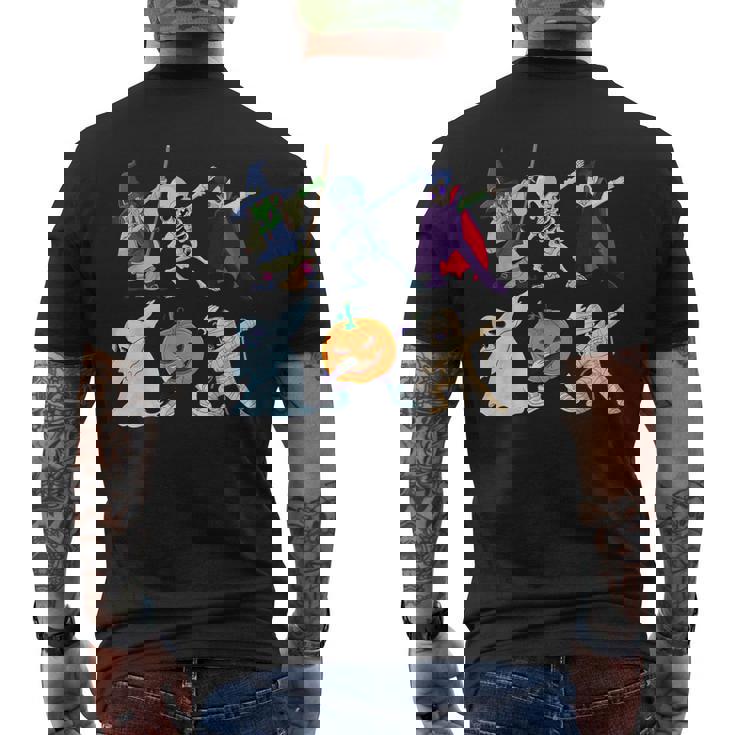 ダビングハロウィン骨格の魔女ヴァンパイアゴーストモンスター メンズTシャツ バックプリント