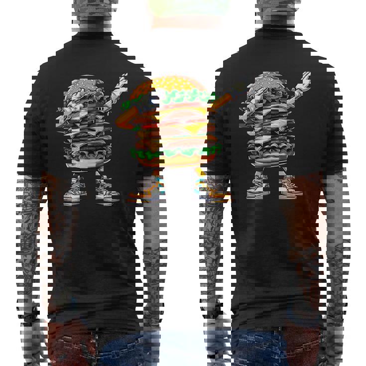 ダビングバーガー ファーストフード ナショナルハンバーガー ダブ愛好家 メンズTシャツ バックプリント