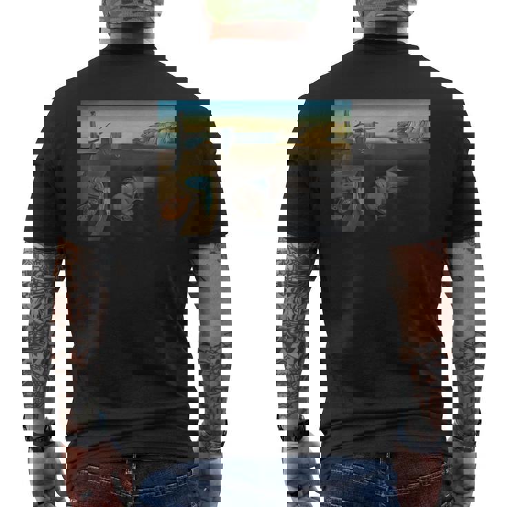 ダリによる有名な絵画の持続性 メンズTシャツ バックプリント