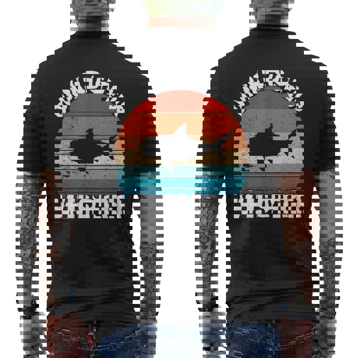 ダンクルオステウス ウィスパラー デボン紀の海の怪物 古生物学 メンズTシャツ バックプリント