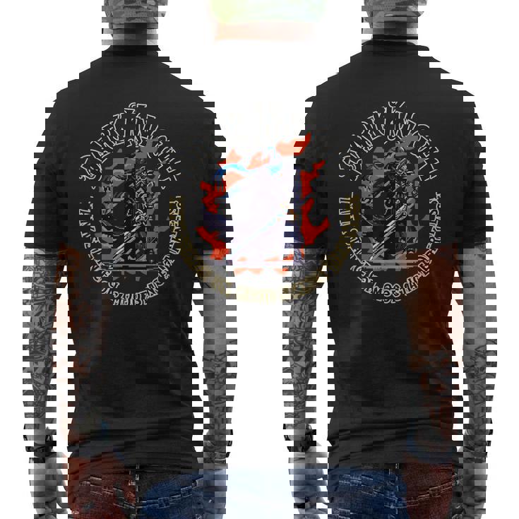 ダークナイト タンクスタンスオン ムードスタンス ダークネス Mmorpg メンズTシャツ バックプリント