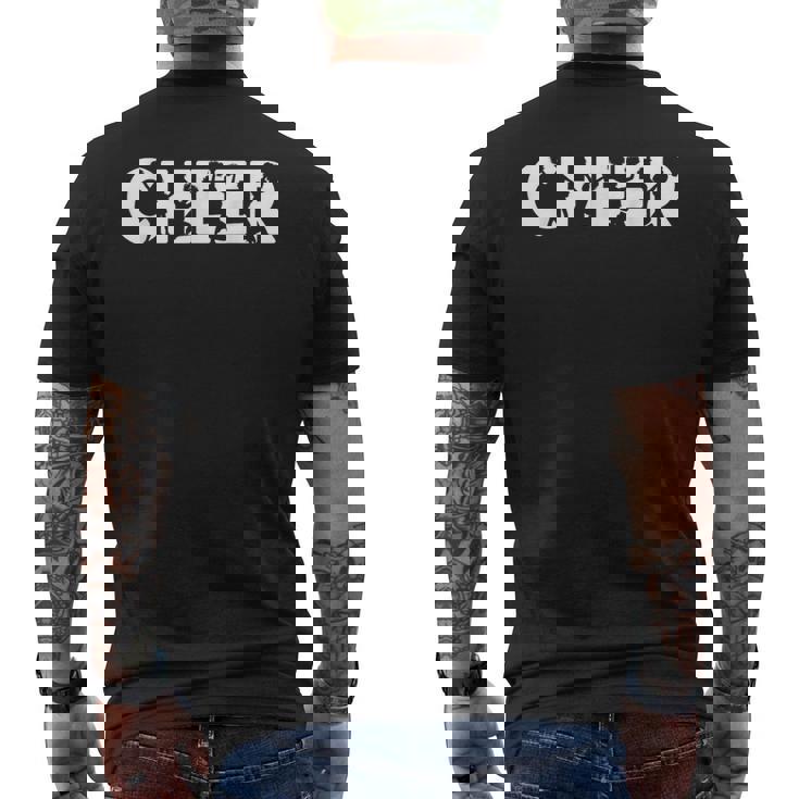 チア チアリーディング ヴィンテージ チア メンズTシャツ バックプリント