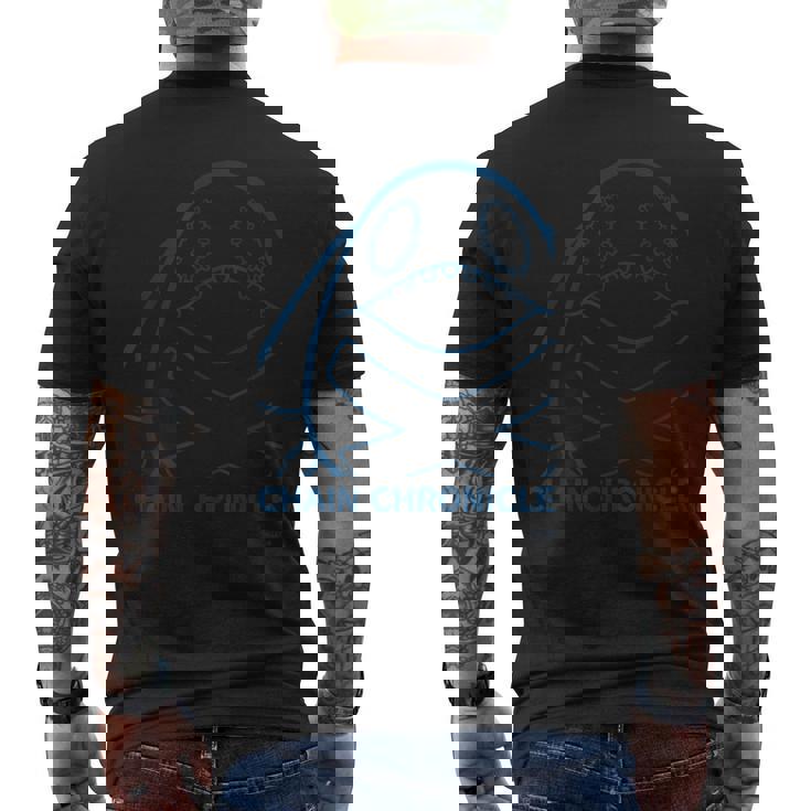 チェインクロニクル ドールフェイスblu メンズTシャツ バックプリント