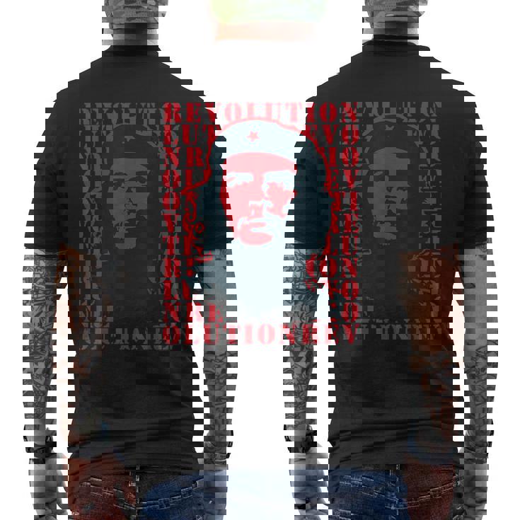チェ・ゲバラ・レボリューション・レベル・レッド メンズTシャツ バックプリント
