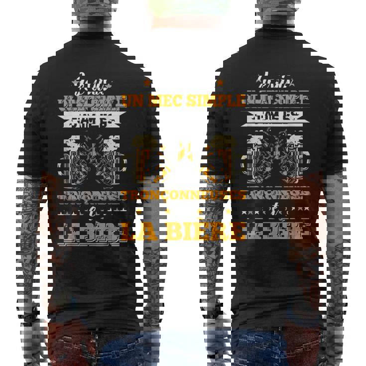 メンズ チェーンソー&ビール ランバージャック&林業チェーンソー メンズTシャツ バックプリント