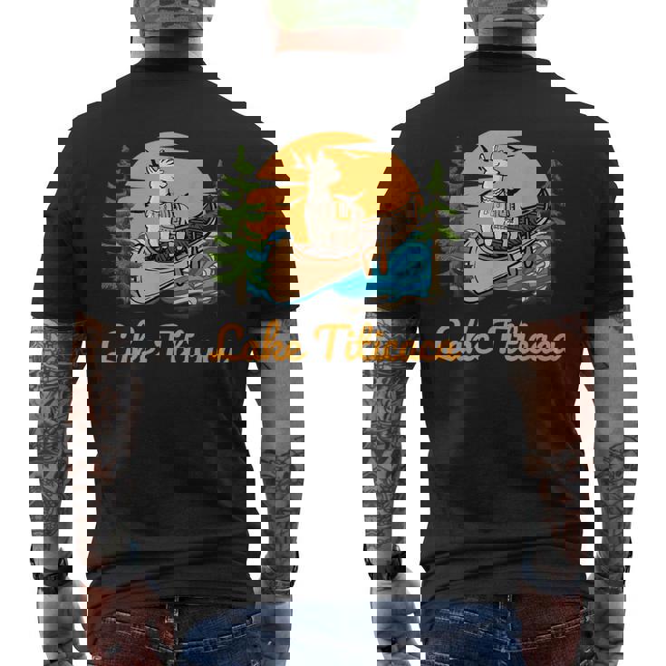 チチカカ湖 メンズTシャツ バックプリント