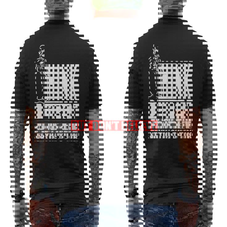 チャップリン Think Different メンズTシャツ バックプリント