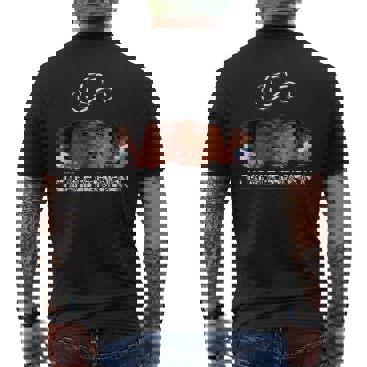 チャールズブロンソン_001 メンズTシャツ バックプリント