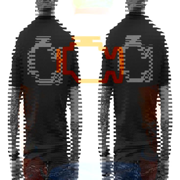 チューナーカー ガイ Ledチェックエンジンライト メンズTシャツ バックプリント