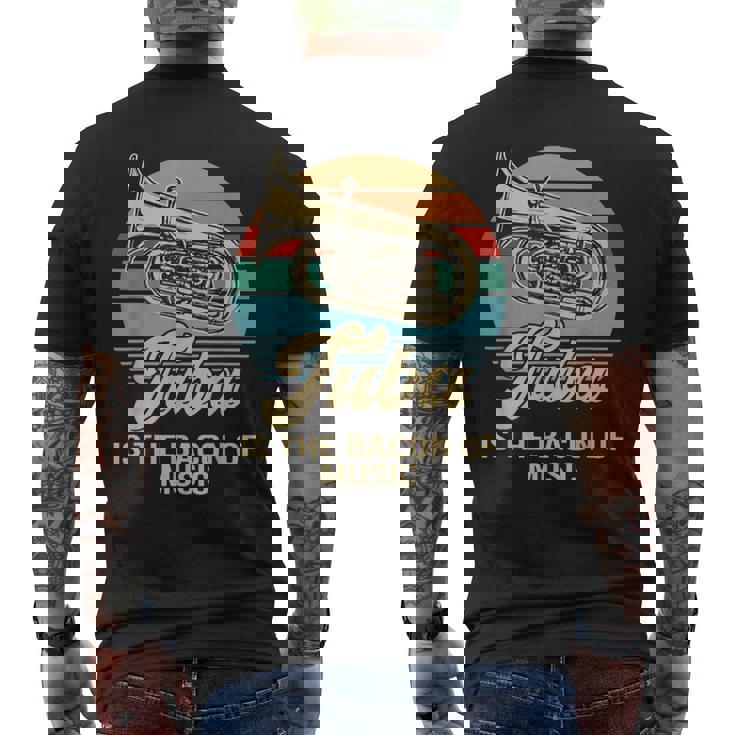 チューバは音楽の頂点チューバヴィンテージ メンズTシャツ バックプリント