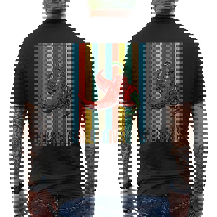 チリペッパー、レッドチリペッパー、レッドホットヴィンテージチリペッパー メンズTシャツ バックプリント