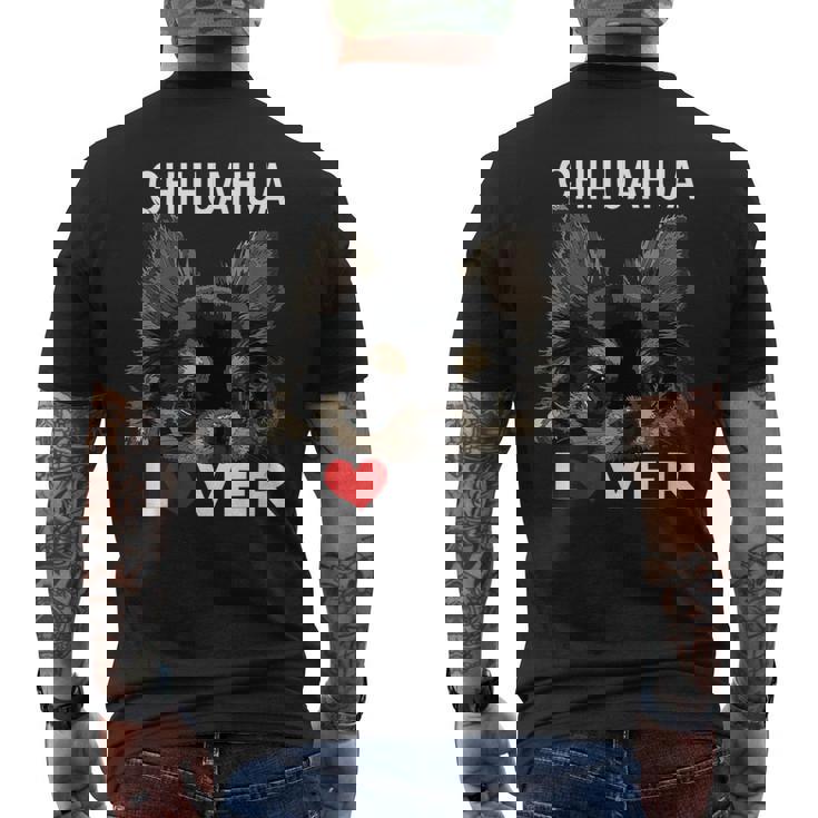 チワワ 長髪好き チワワ 長髪 チワワ メンズTシャツ バックプリント