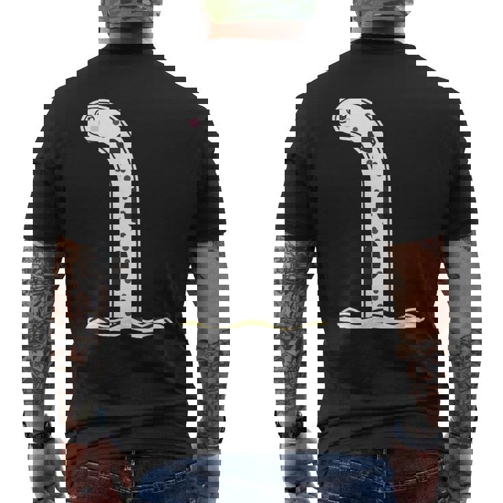 チンアナゴ（Big ビッグ）【どうぶつフレンズ】魚 水族館の生き物 かわいい 面白い 動物 イラスト キャラクター メンズTシャツ バックプリント