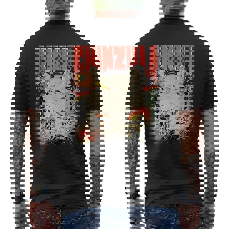 チンチラのオーナーへの面白いチンチラのクールなギフト メンズTシャツ バックプリント