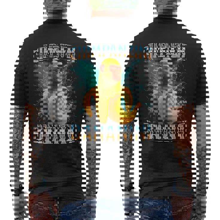 チンパンジーニ バナニーニ イタリアンブレイン メンズTシャツ バックプリント