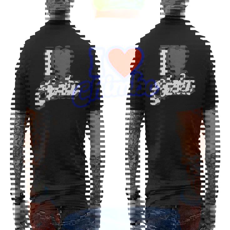 チンボが大好き メンズTシャツ バックプリント