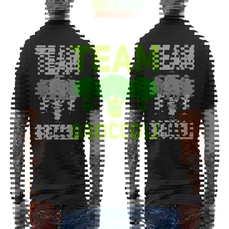 チーム ブロッコリー ビーガン ベジタリアン 植物ベース 野菜 メンズTシャツ バックプリント