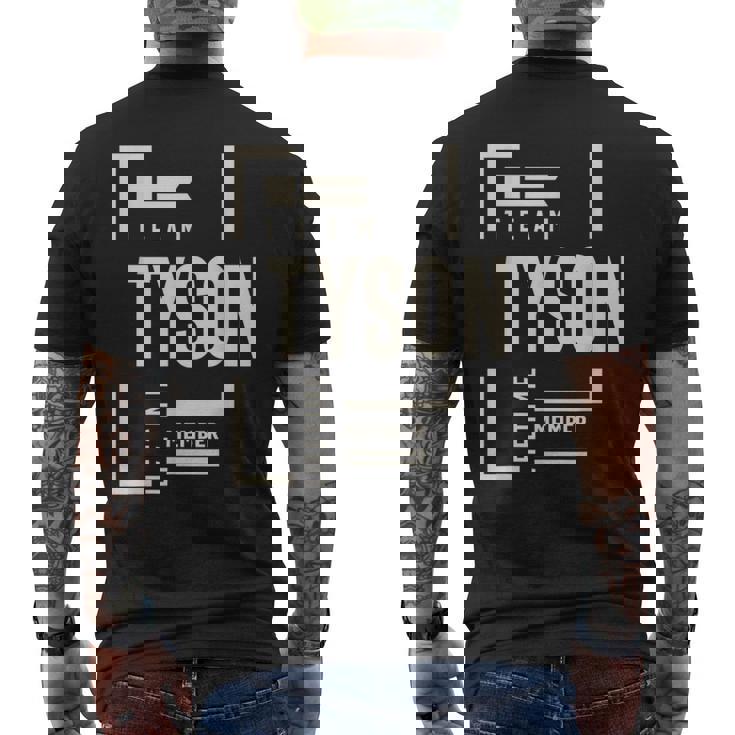 チームタイソン生涯メンバータイソン名 メンズTシャツ バックプリント