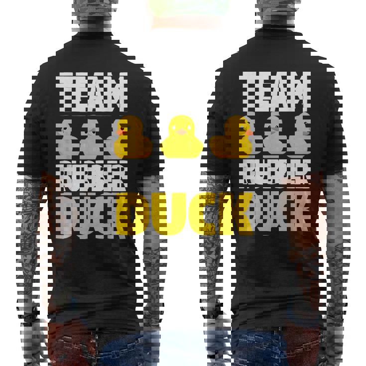チームラバーダックラバーダック。 メンズTシャツ バックプリント