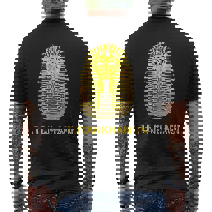 ツタンカーメン ゴールドマスク ツタン王 ファラオ 古代エジプト メンズTシャツ バックプリント