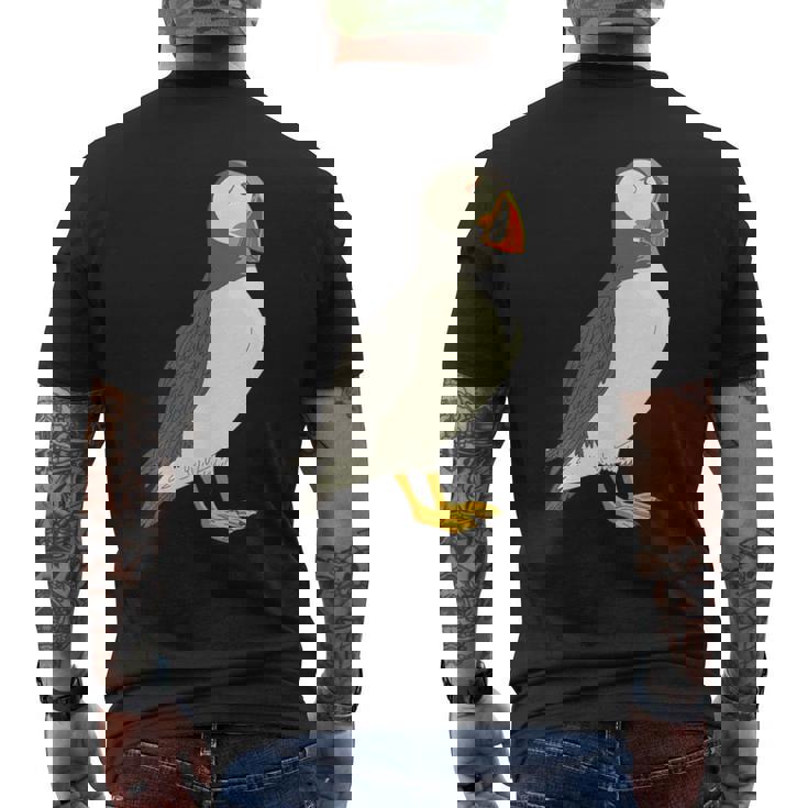 ツノメドリ メンズTシャツ バックプリント