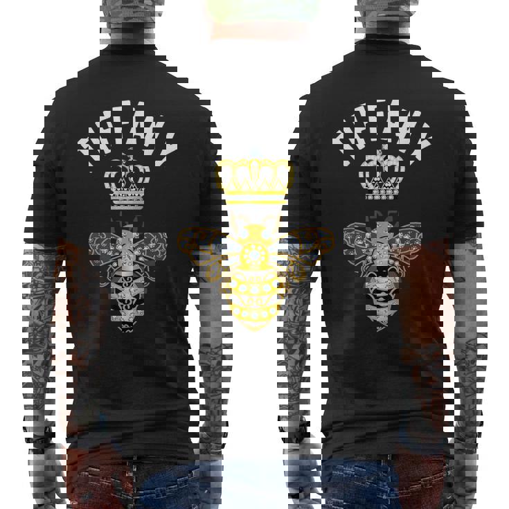 ティファニー 名前 ティファニー 誕生日プレゼント 女王冠 蜂 ティファニー メンズTシャツ バックプリント