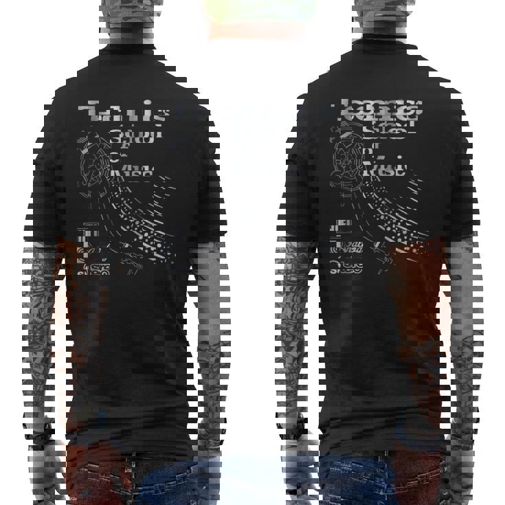 テクニックス・スクール・オブ・ミュージック メンズTシャツ バックプリント