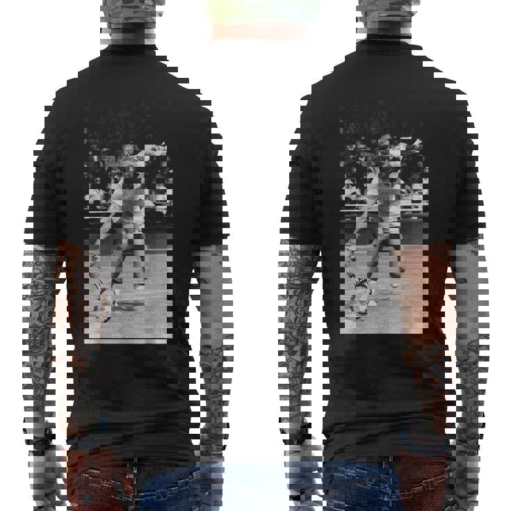 テニスプレーヤー ビョルン・ボルグ 1980 メンズTシャツ バックプリント