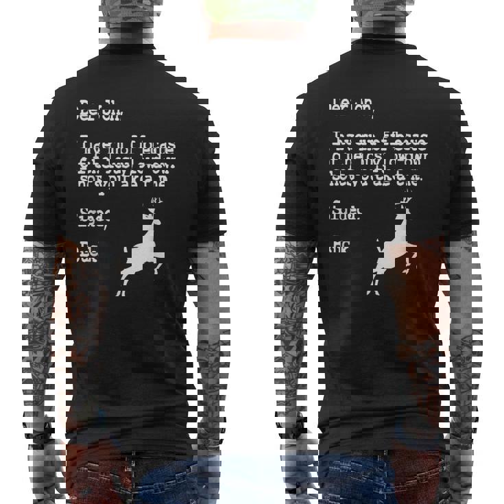 ディア・ジョン メンズTシャツ バックプリント