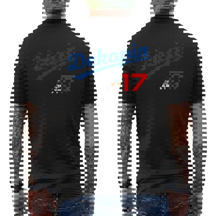 デコピン 大谷 Dekopin Decoy Decopin 前後デザイン 野球 かわいい 愛犬 ユニホーム風 メンズTシャツ バックプリント