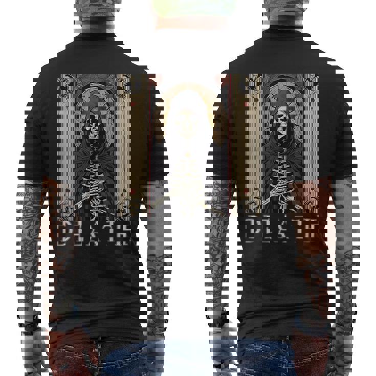 デスタロットカード、タロットリーダー、タロットカード、タロット愛好家 メンズTシャツ バックプリント