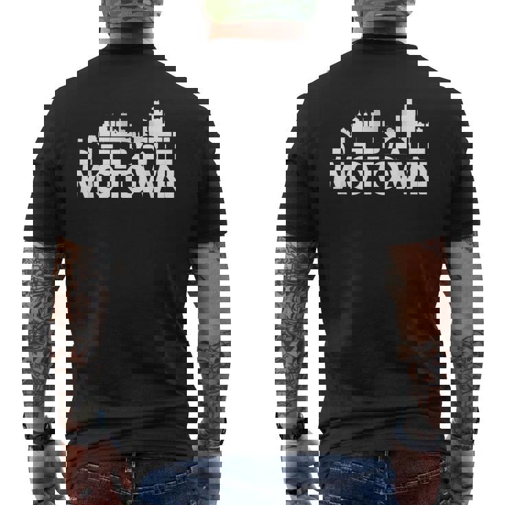 デトロイトモータウン メンズTシャツ バックプリント