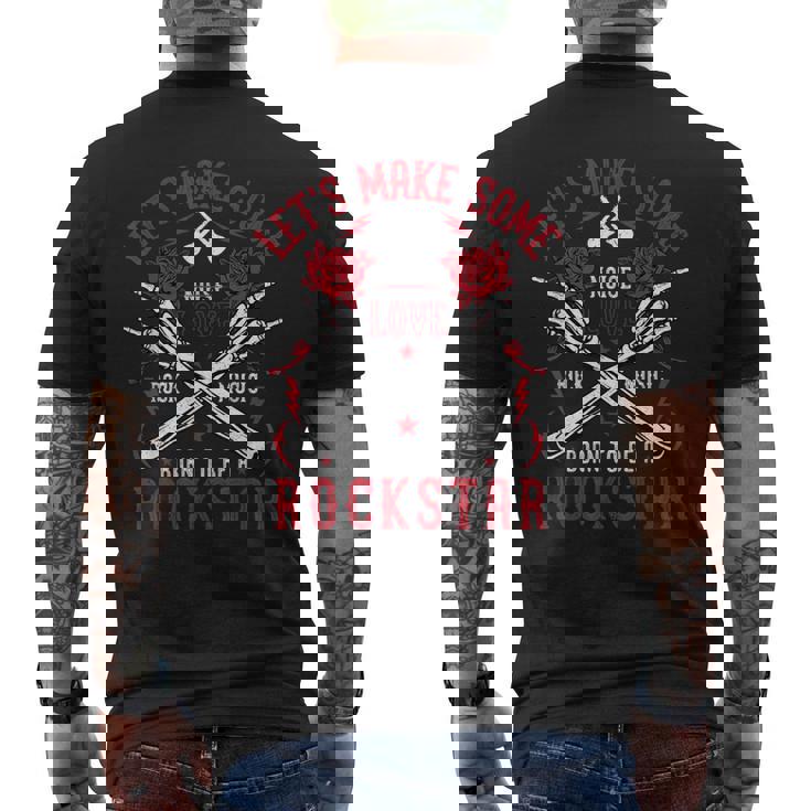 デビルロック パンク ハードロック ヘビーメタル スカート メンズTシャツ バックプリント